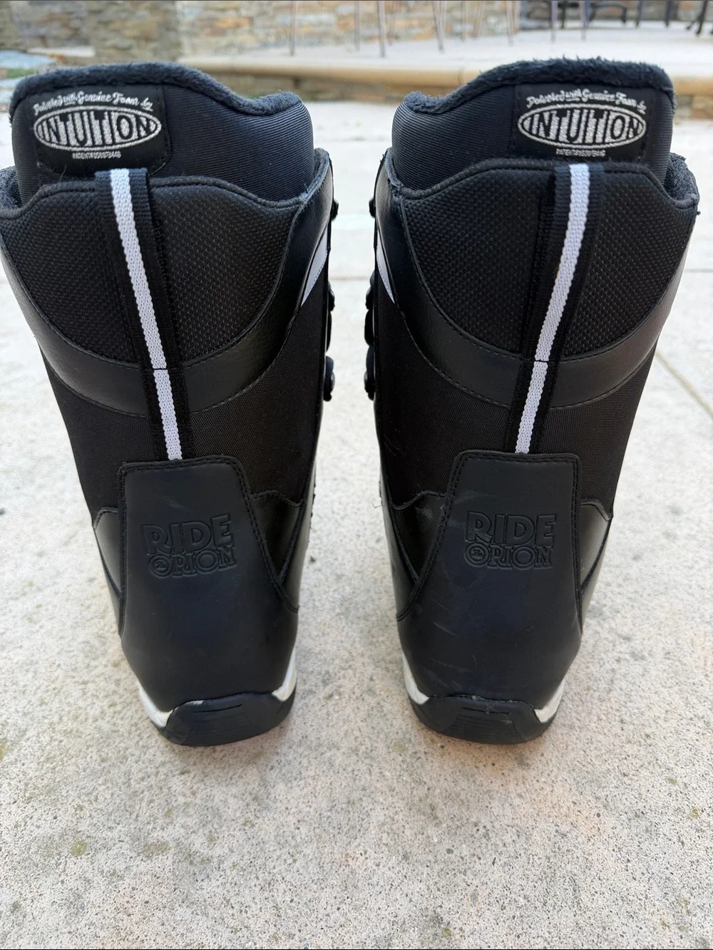 Ride Orion Men's Black Lace Up Snowboarding Boots Size 9